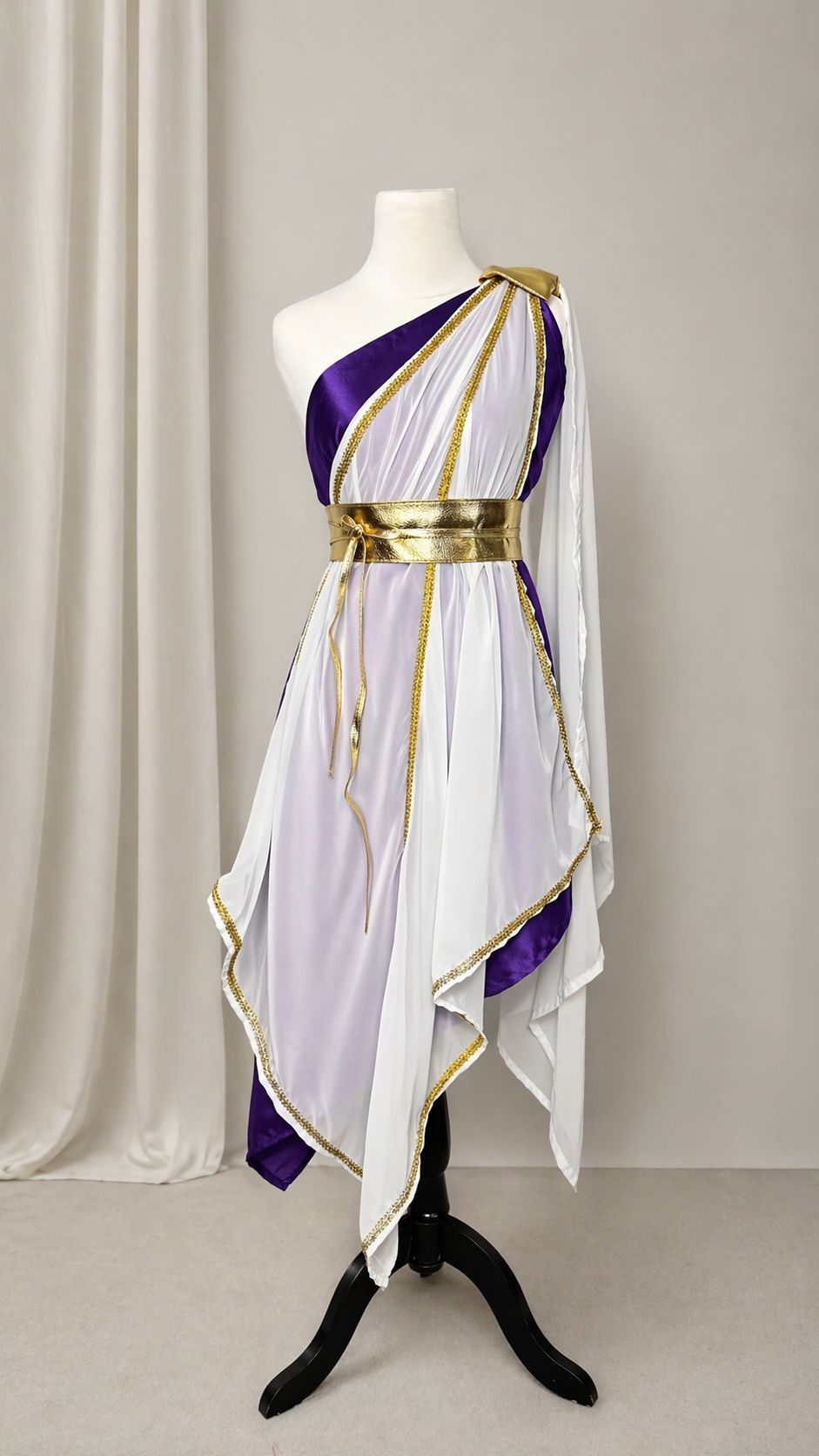 Efod Morado y Blanco + Cinturon Incluido