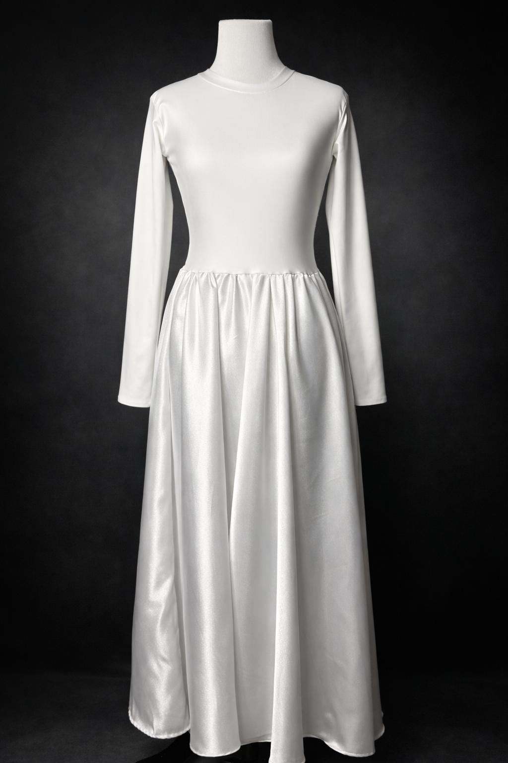 Dance Dress Base-Stretch Bodice and Satin skirt