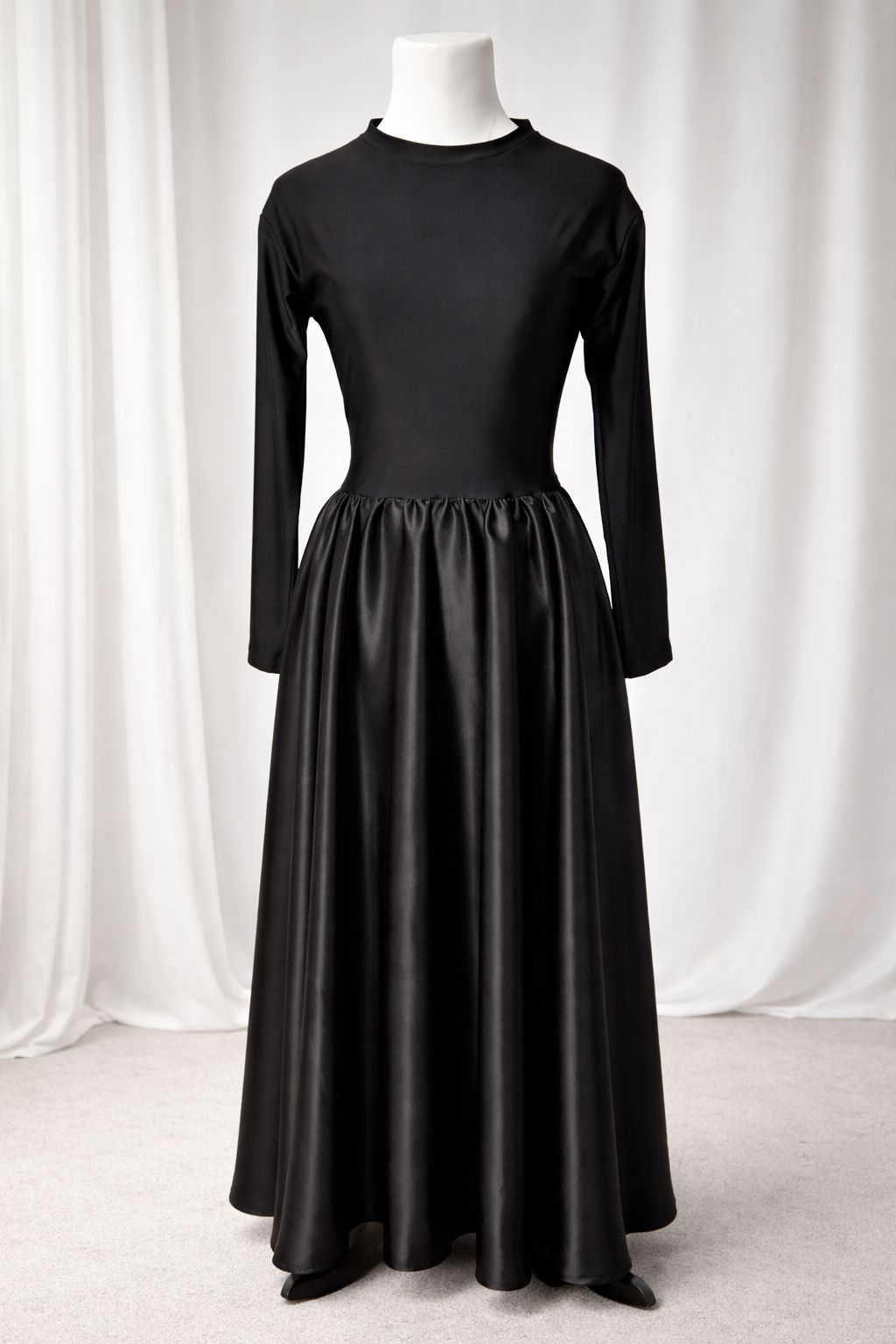 Dance Dress Base-Stretch Bodice and Satin skirt