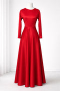 Scuba Spandex Base Dress- Long Sleeve Elegant Dance Dress