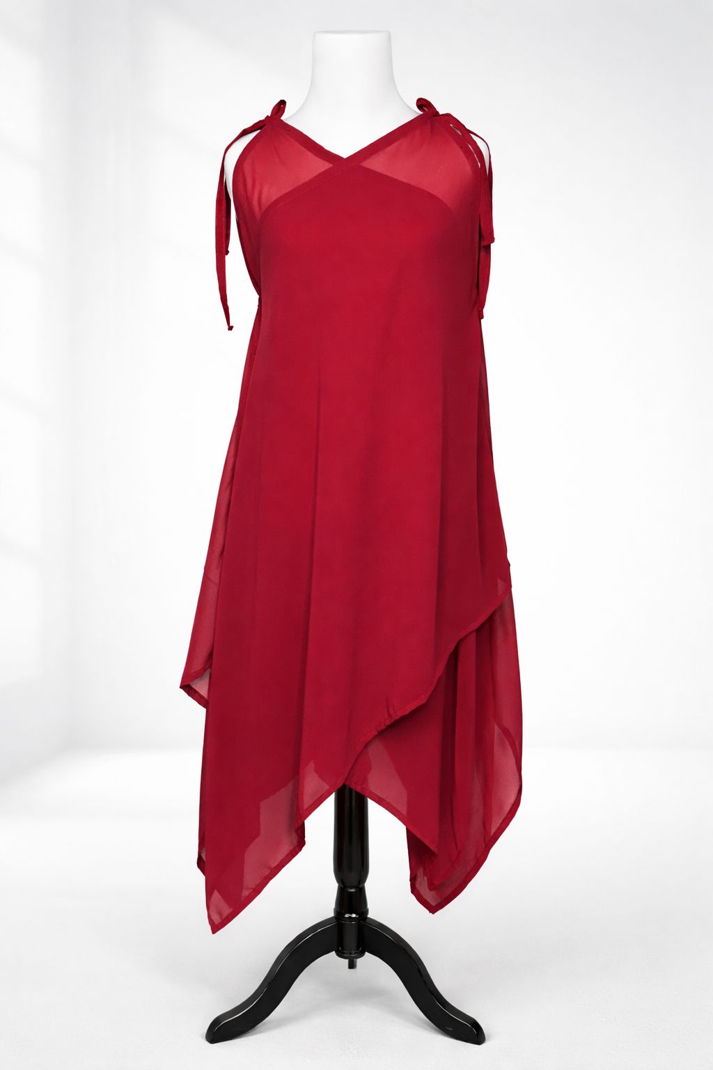 Chiffon Two-Piece Set-Adjustable Shoulder Design