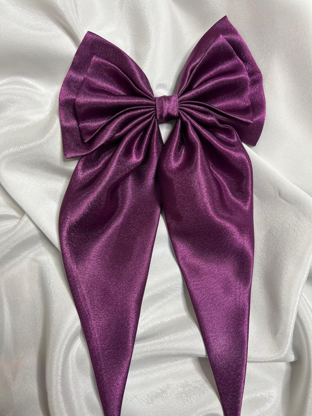 Satin Hair Bow- Elegant And soft