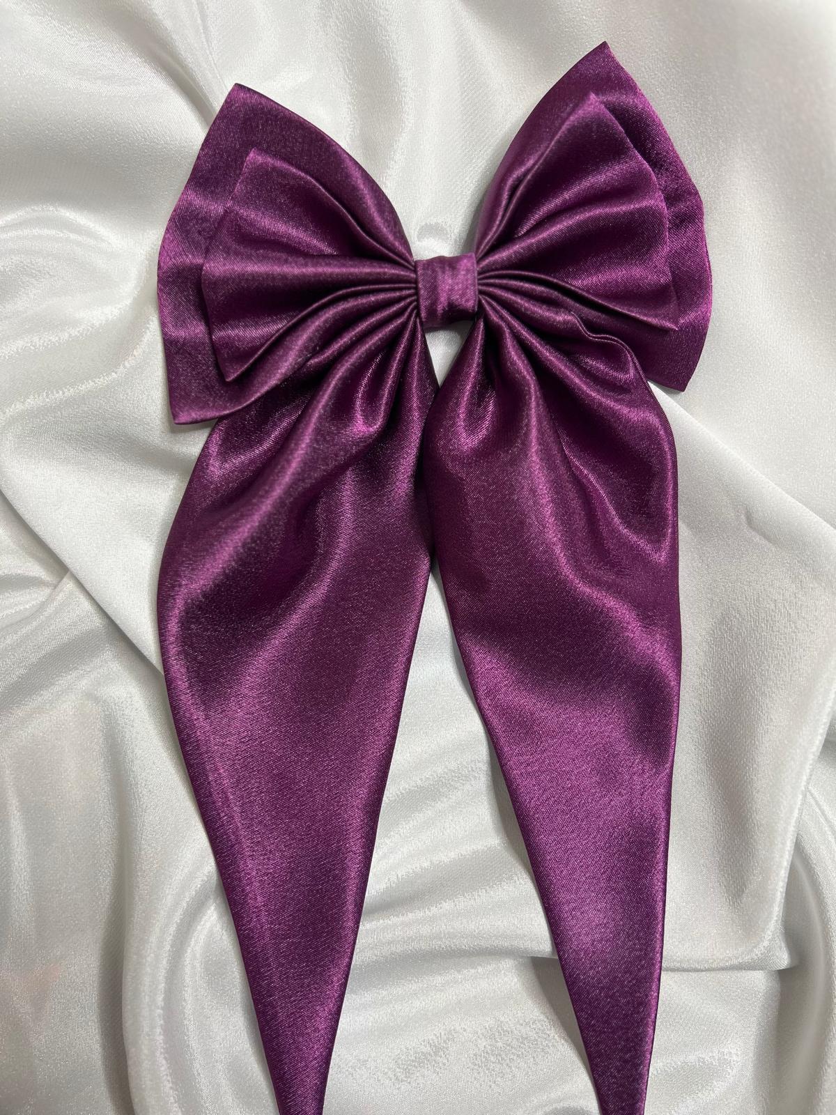 Satin Hair Bow- Elegant And soft