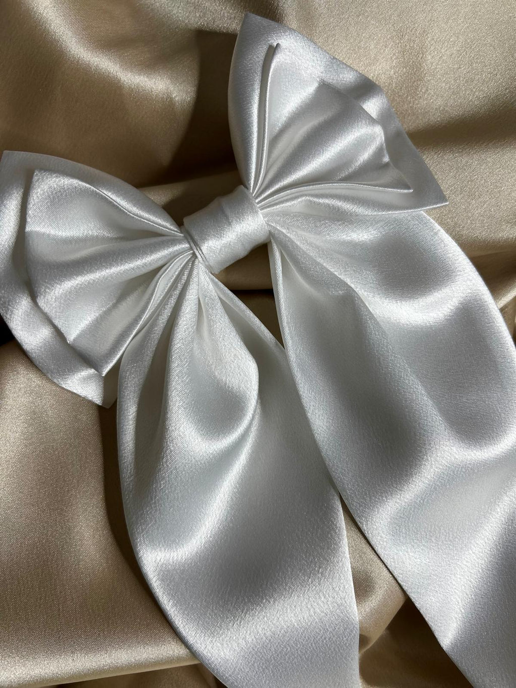 Satin Hair Bow- Elegant And soft