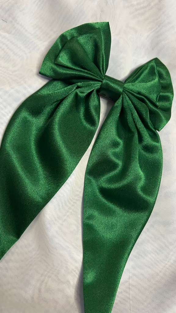 Satin Hair Bow- Elegant And soft