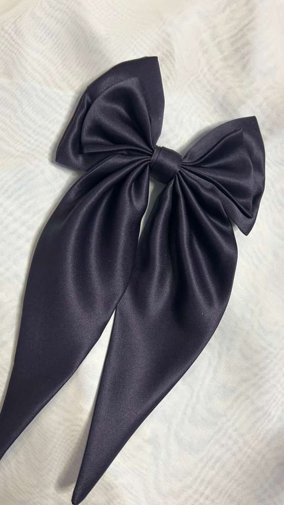 Satin Hair Bow- Elegant And soft
