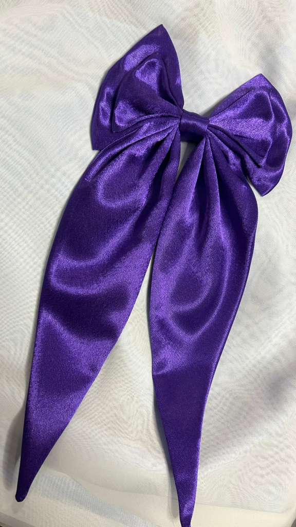 Satin Hair Bow- Elegant And soft