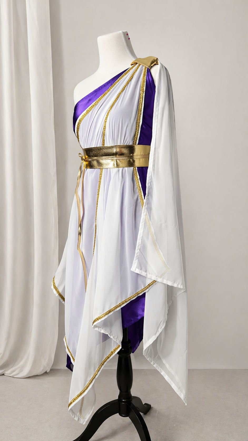 Efod Morado y Blanco + Cinturon Incluido